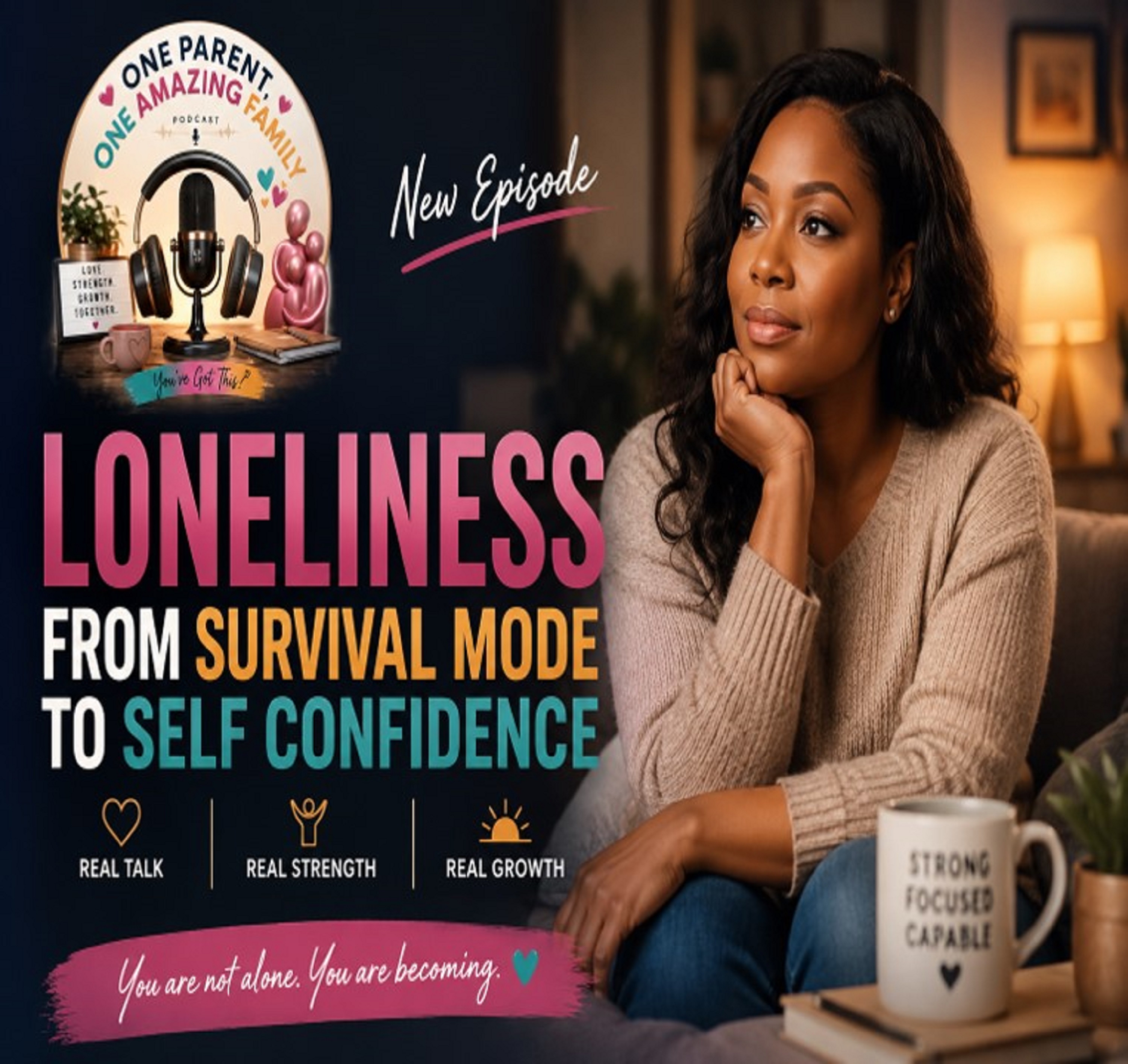 (Free Episode) One Parent, One Amazing Family Podcast. Episode 1: You Are Not Alone Loneliness - From Survival Mode to Confidence.