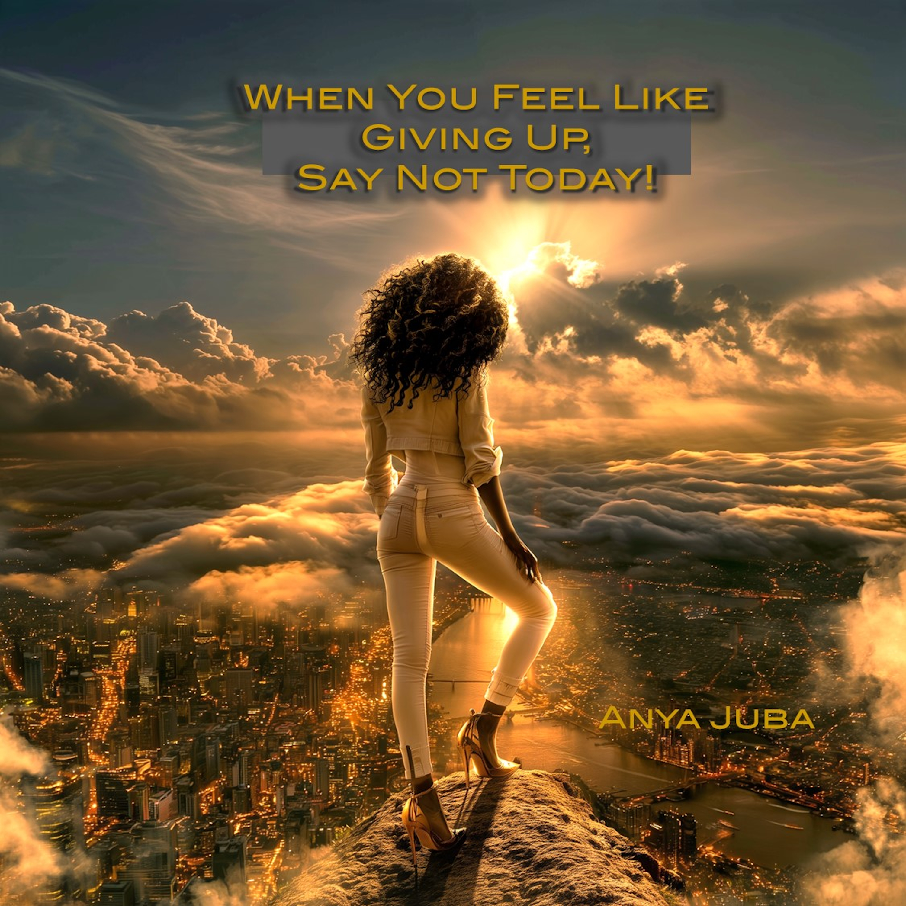 When You Feel Like Giving Up Say Not Today - Anya Juba